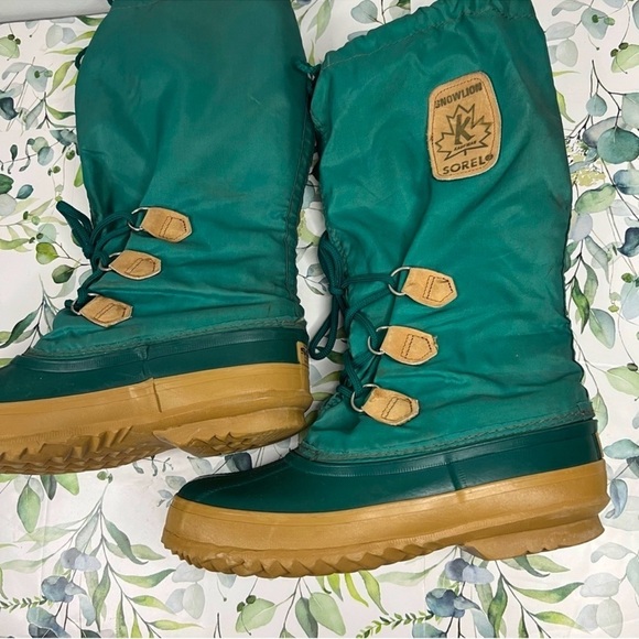 Vintage Sorel Snowlion Tall Insulated Winter Snow Boots 6 - Picture 5 of 9